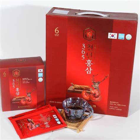 Nước Hồng Sâm Nhung Hươu Linh Chi Hàn Quốc 60 Gói